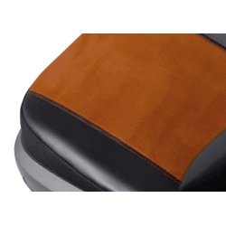 Exclusive, brun, med eco-l�der og alcantara