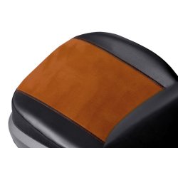 Exclusive, brun, med eco-l�der og alcantara