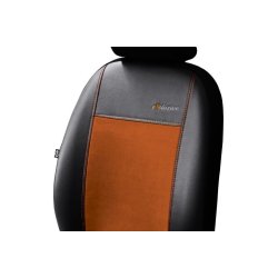 Exclusive, med eco-lder og brun alcantara