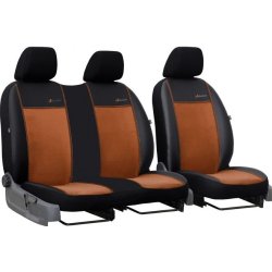 Exclusive, med eco-lder og brun alcantara