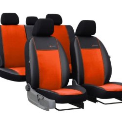 Exclusive, Orange, med eco-lder og alcantara