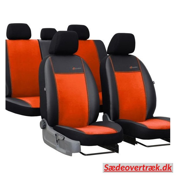 Exclusive, Orange, med eco-lder og alcantara