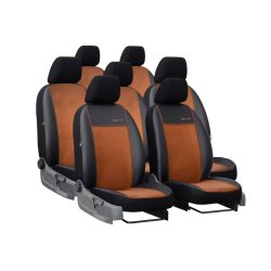 Exclusive, brun, med eco-l�der og alcantara