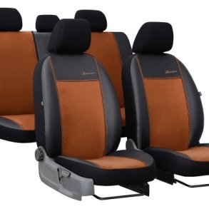 Exclusive, brun, med eco-lder og alcantara