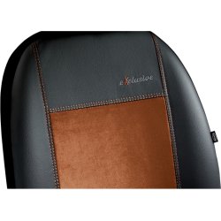 Exclusive, brun, med eco-lder og alcantara